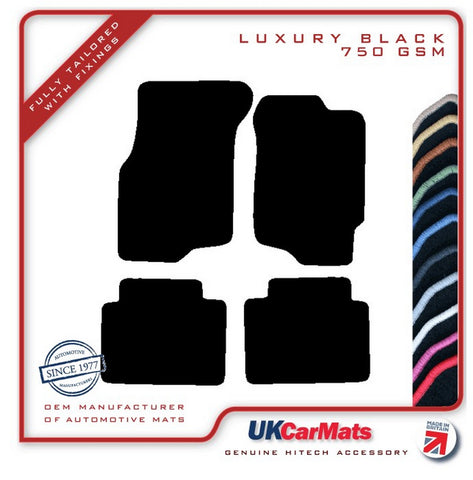 Honda Civic 4dr 1992-1995 Black Luxury Velour Tailored Car Mats HITECH