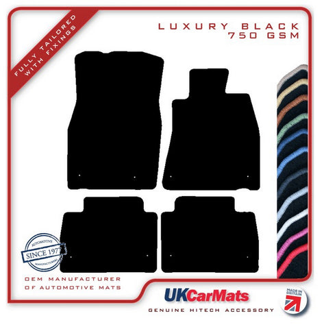 Lexus LS600H XF40 2006-2017 Black Luxury Velour Tailored Car Mats HITECH