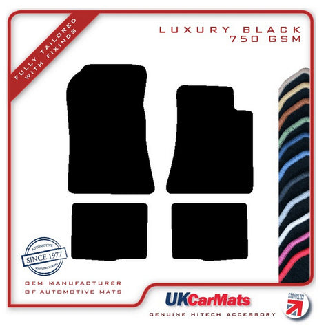 Mercedes SL (R129) 2 Seater 1989-2001 Black Luxury Velour Tailored Car Mats HITECH