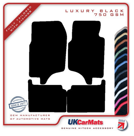 Mitsubishi Shogun SWB 1991-2000 Black Luxury Velour Tailored Car Mats HITECH