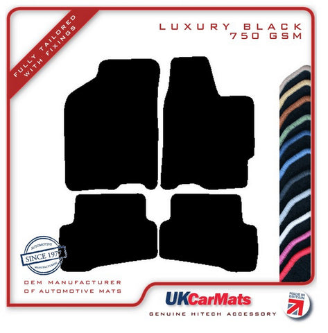 Mazda Xedos 6 1993-2001 Black Luxury Velour Tailored Car Mats HITECH