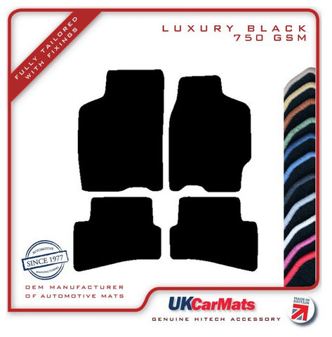 Mazda 626 1992-1997 Black Luxury Velour Tailored Car Mats HITECH