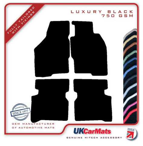 Mitsubishi Galant 1993-1997 Black Luxury Velour Tailored Car Mats HITECH