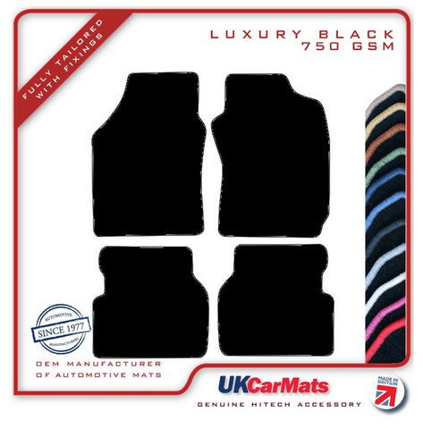 Mazda Demio 1999-2001 Black Luxury Velour Tailored Car Mats HITECH