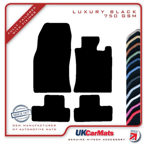 Mini R50 R53 2001-2006 Black Luxury Velour Tailored Car Mats HITECH