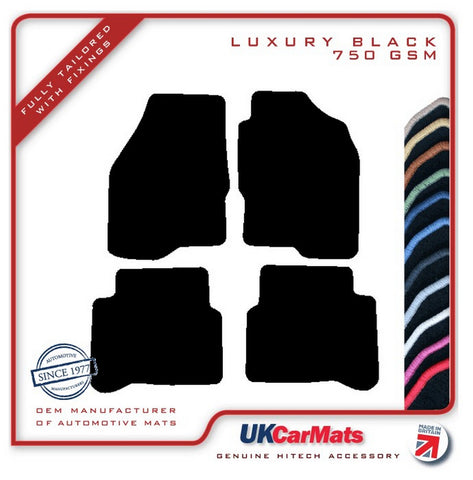 Mitsubishi Galant 2000-2003 Black Luxury Velour Tailored Car Mats HITECH