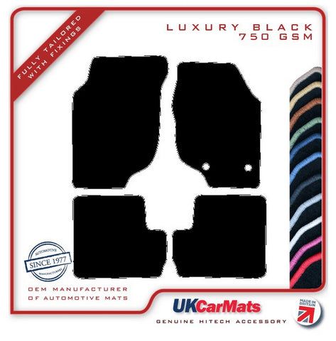 MG ZR 2001-2004 Black Luxury Velour Tailored Car Mats HITECH