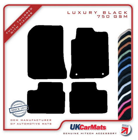 MG ZT / ZT-T 2001-2005 Black Luxury Velour Tailored Car Mats HITECH