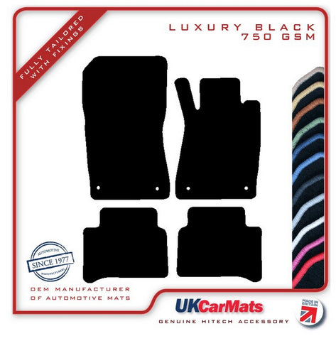 Mercedes E Class (W211) Saloon / Estate 2002-2009 Black Luxury Velour Tailored Car Mats HITECH