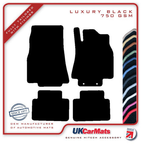 Mercedes A Class (W169) 2005-2012 Black Luxury Velour Tailored Car Mats HITECH