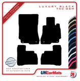 Mercedes S Class (W221) Saloon SWB 2006-2013 Black Luxury Velour Tailored Car Mats HITECH