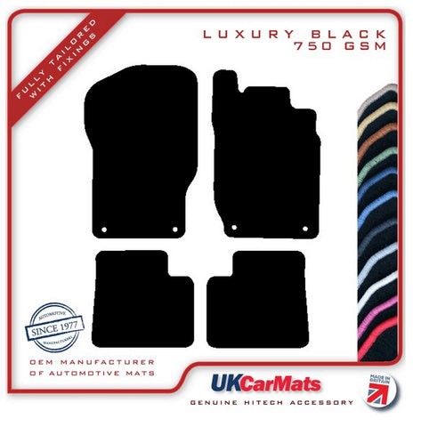 Mercedes M Class (W164) 2006-2011 Black Luxury Velour Tailored Car Mats HITECH