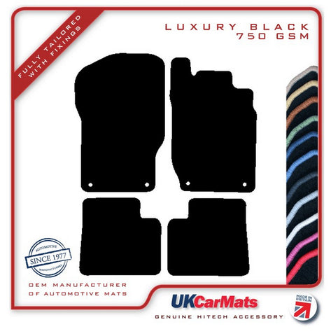 Mercedes GL Class (X164) 2006-2012 Black Luxury Velour Tailored Car Mats HITECH