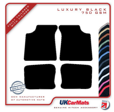 Morris Minor 1950-1953 Black Luxury Velour Tailored Car Mats HITECH