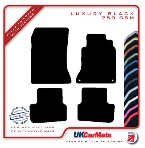 Mercedes A Class (W176) 2012-2018 Black Luxury Velour Tailored Car Mats HITECH