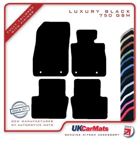 Mazda CX-3 2015 onwards Black Luxury Velour Tailored Car Mats HITECH