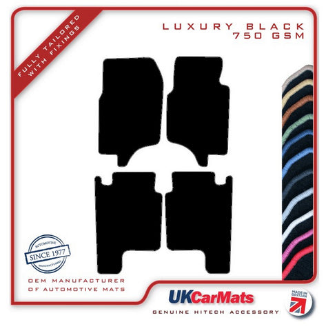 Mitsubishi Shogun LWB 1991-2000 Black Luxury Velour Tailored Car Mats HITECH