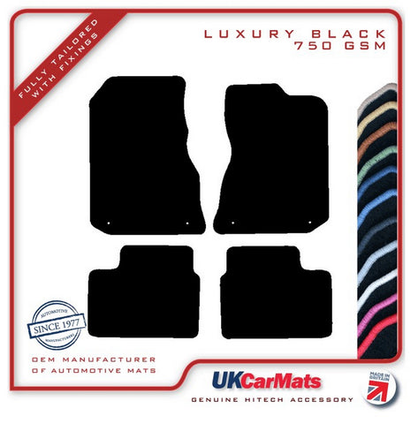 MG ZT V8 With Eyelets 2001-2005 Black Luxury Velour Tailored Car Mats HITECH