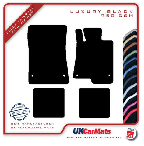 Mercedes SLC 2016 onwards Black Luxury Velour Tailored Car Mats HITECH