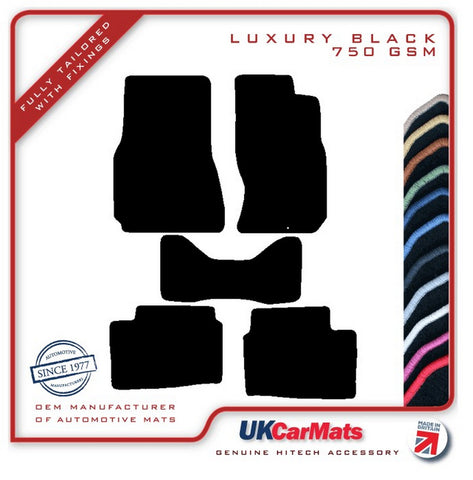 Nissan Skyline R34 1999-2004 Black Luxury Velour Tailored Car Mats HITECH