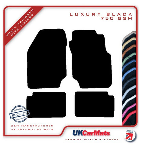 Nissan Sunny 3dr 1991-1995 Black Luxury Velour Tailored Car Mats HITECH