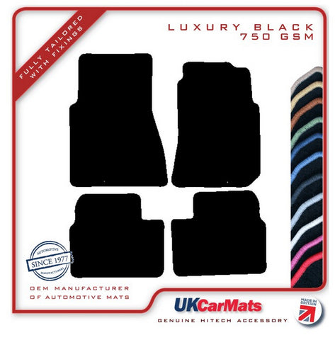 Nissan Skyline R32 1989-1993 Black Luxury Velour Tailored Car Mats HITECH