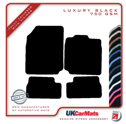 Nissan Micra Mk3 2002-2008 Black Luxury Velour Tailored Car Mats HITECH