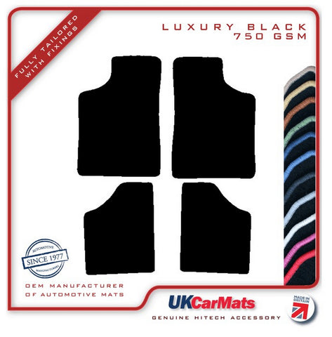 Renault 9 & 11 1982-1989 Black Luxury Velour Tailored Car Mats HITECH