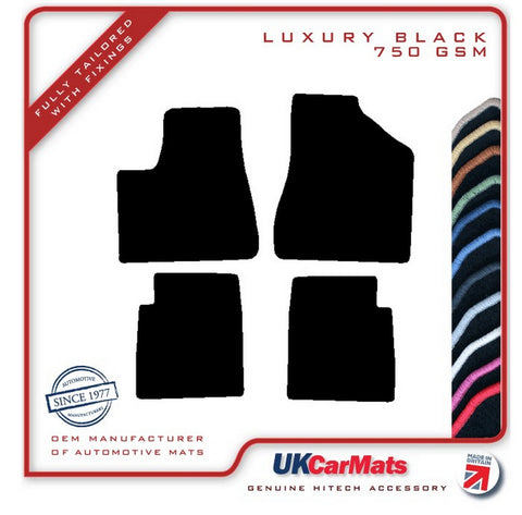 Renault 25 1984-1992 Black Luxury Velour Tailored Car Mats HITECH