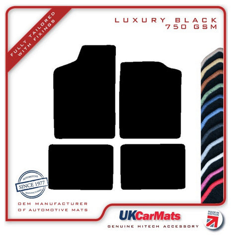 Renault 5 1985-1995 Black Luxury Velour Tailored Car Mats HITECH