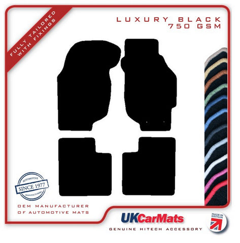 Rover 213 1984-1990 Black Luxury Velour Tailored Car Mats HITECH