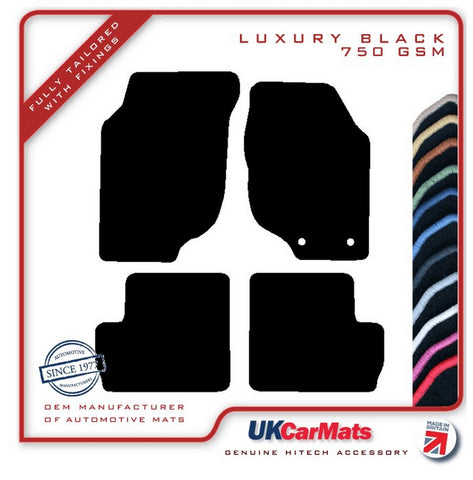 Rover 200 / 25 1995-2003 Black Luxury Velour Tailored Car Mats HITECH