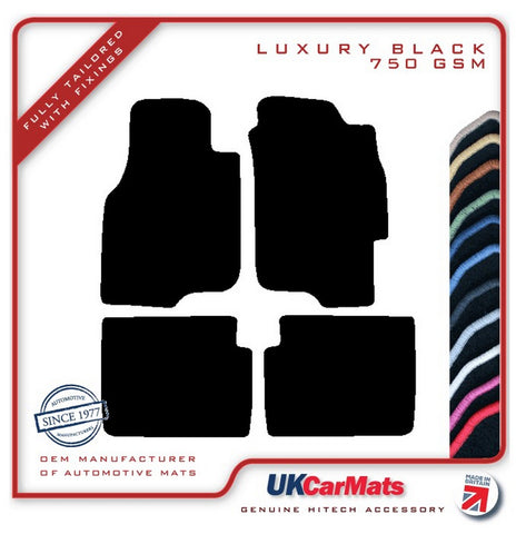 Rover 400 1995-2001 Black Luxury Velour Tailored Car Mats HITECH