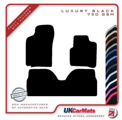 Renault Scenic 1996-2003 Black Luxury Velour Tailored Car Mats HITECH