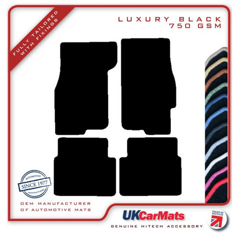 Rover 45 2001-2004 Black Luxury Velour Tailored Car Mats HITECH