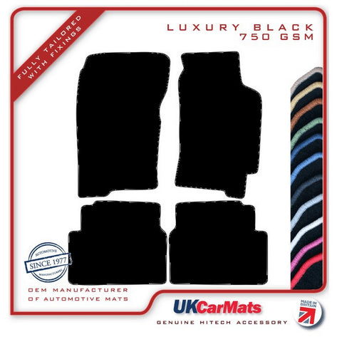 Subaru Impreza Classic 4dr 1992-2000 Black Luxury Velour Tailored Car Mats HITECH