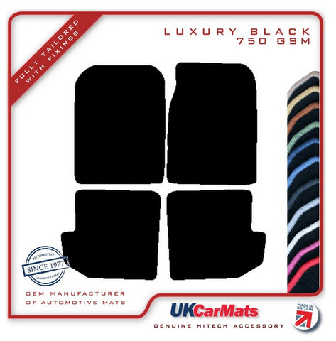 Suzuki Vitara SWB 1989-1999 Black Luxury Velour Tailored Car Mats HITECH