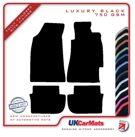 Subaru SVX 1992-1997 Black Luxury Velour Tailored Car Mats HITECH