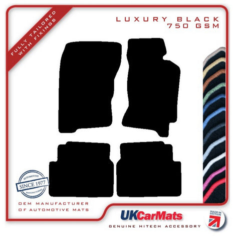 Subaru Forester 1997-2002 Black Luxury Velour Tailored Car Mats HITECH