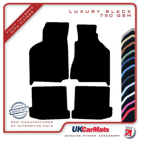 Seat Ibiza 1993-1999 Black Luxury Velour Tailored Car Mats HITECH