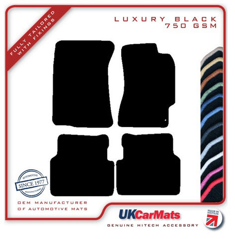 Subaru Impreza 4dr 2000-2007 Black Luxury Velour Tailored Car Mats HITECH