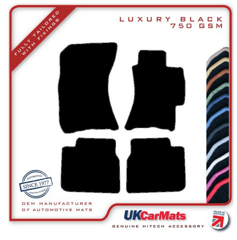 Subaru Outback 2004-2009 Black Luxury Velour Tailored Car Mats HITECH