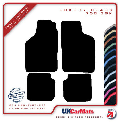 Saab 900 Turbo 1994-1998 Black Luxury Velour Tailored Car Mats HITECH