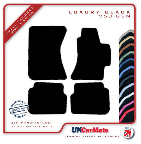 Subaru Impreza 4dr 2007-2014 Black Luxury Velour Tailored Car Mats HITECH