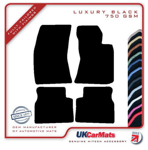 Subaru Forester 2008-2013 Black Luxury Velour Tailored Car Mats HITECH