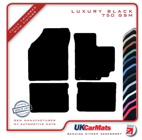 Suzuki Celerio 2015 onwards Black Luxury Velour Tailored Car Mats HITECH