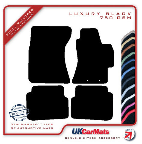 Subaru Impreza Saloon 2007-2015 Black Luxury Velour Tailored Car Mats HITECH