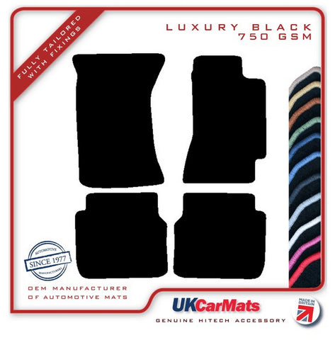 Subaru Legacy 1998-2003 Black Luxury Velour Tailored Car Mats HITECH