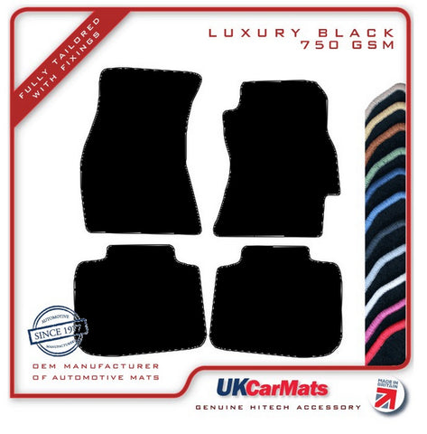 Subaru Legacy 2009-2014 Black Luxury Velour Tailored Car Mats HITECH