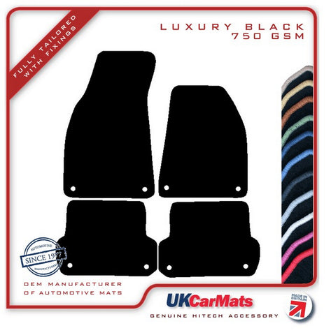 Seat Exeo 2008-2013 Black Luxury Velour Tailored Car Mats HITECH